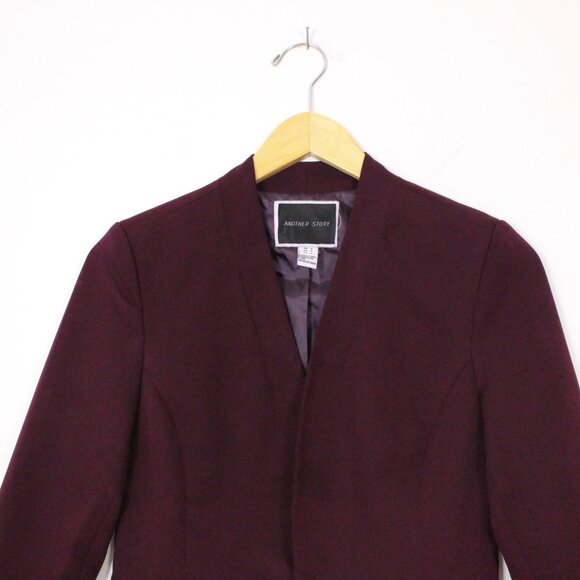 *Another Story Purple Wine Blazer - Picture 5 of 7